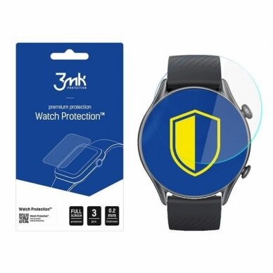 3MK ARC foil Xiaomi Amazfit GTR 3 Watch Fullscreen Plevelė