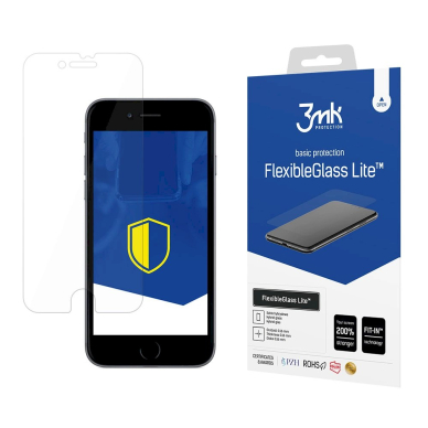 3mk FlexibleGlass Lite™ Lankstus apsauginis stiklas iPhone 7