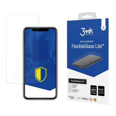 3mk FlexibleGlass Lite™ Lankstus apsauginis stiklas iPhone X