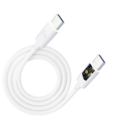 3mk Hyper Kabelis USB-C / USB-C 100W 2m - Baltas 4