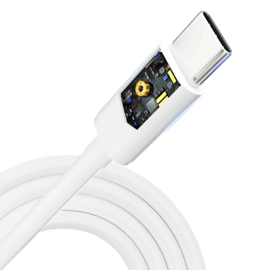 3mk Hyper Kabelis USB-C / USB-C 100W 2m - Baltas 6