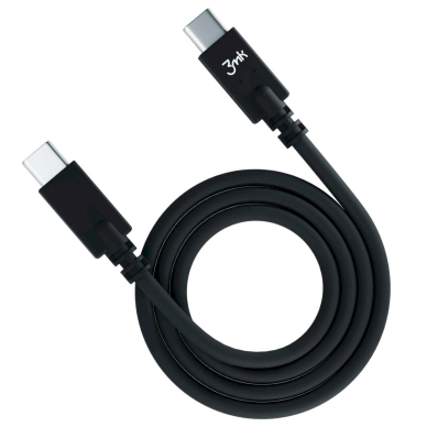 3mk Hyper Kabelis USB-C / USB-C 100W 4K 60Hz 1m - Juodas 2