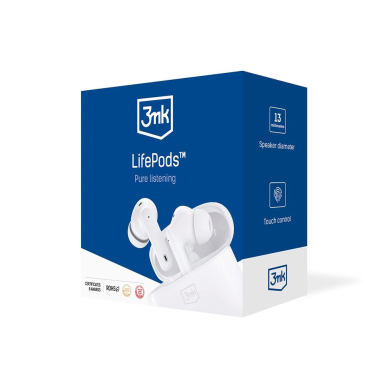 3mk LifePods in-ear wireless Bluetooth 5.3 ANC Ausinės - baltas 8