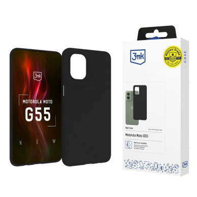 3mk Matt Dėklas Motorola Moto G55 5G - Juodas