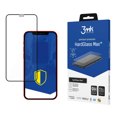 9H 3mk HardGlass Max™ Apsauginis stiklas iPhone 12 Pro Max