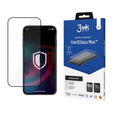 9H 3mk HardGlass Max™ Apsauginis stiklas iPhone 14 Pro Max