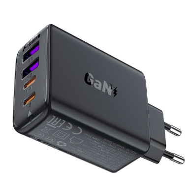 Acefast A61 PD 45W GaN Įkroviklis  2 x USB-C + 2 x USB-A 4 ports - Juodas 3