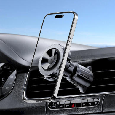 Acefast D22 magnetic laikiklis suction cup phone air vent - Juodas 6