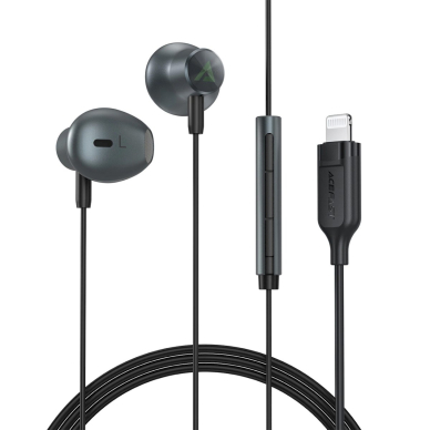 Acefast L1 in-ear ausinės 1.2 m Lightning connector - Juodas 1