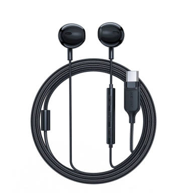 Acefast L2 in-ear ausinės USB-C connector, microphone remote control 1.2 m - Juodas