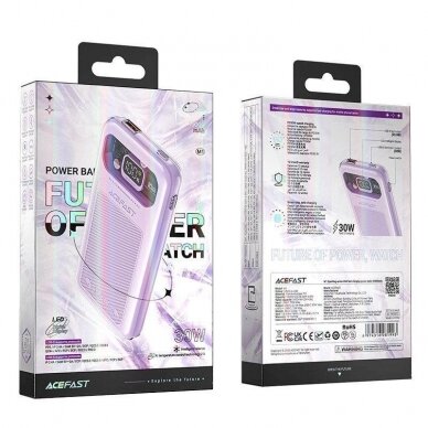 Acefast powerbank 10000mAh Sparkling Series fast charging 30W purple (M1) 3