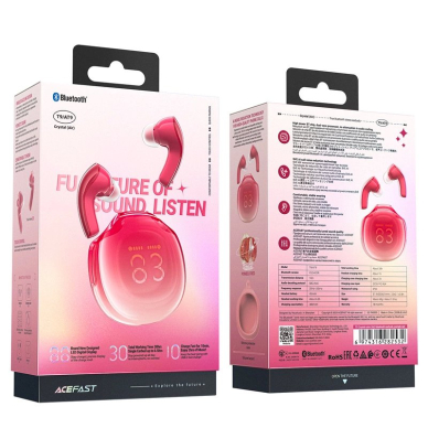 Acefast T9 Bluetooth 5.3 in-ear wireless ausinės - red 8