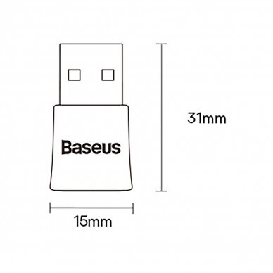 Adapteris Baseus BA07 bluetooth USB adapter - Juodas 18