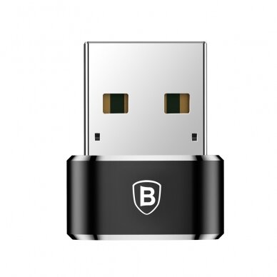 Adapteris Baseus USB Type-C to USB Connector Juodas (CAAOTG-01) 1