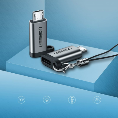 Adapteris Ugreen USB Type C -micro USB Pilkas (50590) 1