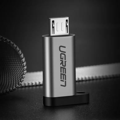 Adapteris Ugreen USB Type C -micro USB Pilkas (50590) 8