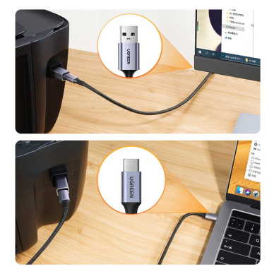 Adapteris Ugreen USB Type C - USB Type B Pilkas (US382) 3