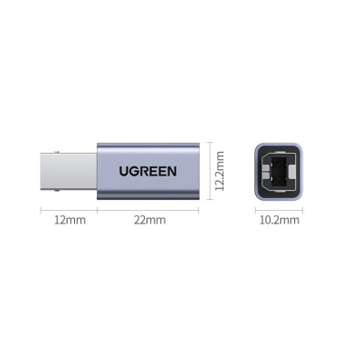 Adapteris Ugreen USB Type C - USB Type B Pilkas (US382) 6