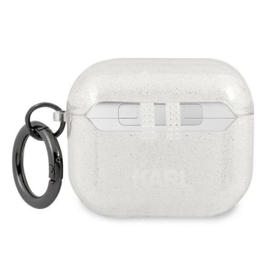 Airpods Dėklas Karl Lagerfeld KLA3UKHGS AirPods 3 cover Sidabrinis Glitter Karl`s Head KOW068 1