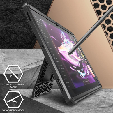 Akcija! Apsauginis dėklas Supcase UNICORN BEETLE PRO GALAXY TAB S8 ULTRA / S9 ULTRA 14.6 Juodas 1