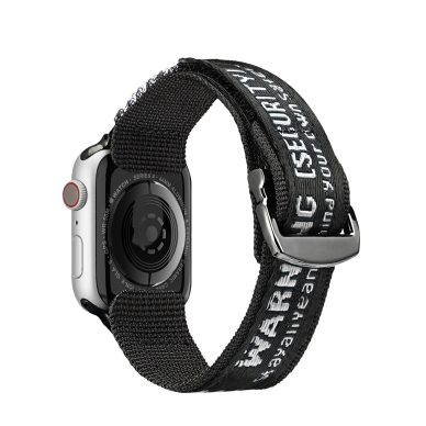 Akcija! Apyrankė Dux Ducis Strap (Outdoor Version) Apple Watch 9, Ultra, SE, 8, 7, 6, 5, 4, 3, 2, 1 (49, 45, 44, 42 mm) Juoda  1