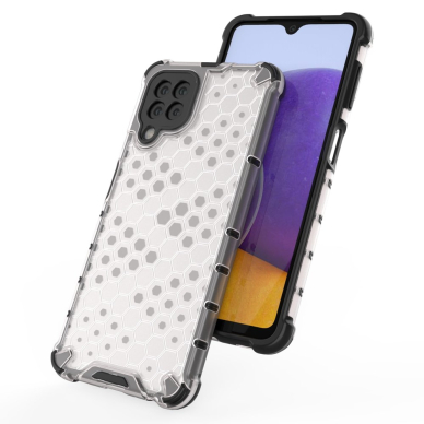 Akcija! Dėklas Honeycomb Case TPU Bumper Samsung Galaxy A22 4G Juodas 7