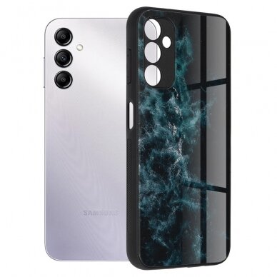 Akcija! Telefono dėklas Samsung Galaxy S22 Plus 5G - Techsuit Glaze Series - Mėlynas Nebula