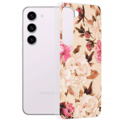 Akcija! Dėklas skirtas Samsung Galaxy S22 Plus - Techsuit Marble Series - Mary Berry Nude