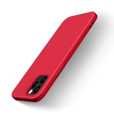 Akcija! iphone 13 mini Dėklas Soft Flexible Rubber raudonas (perpakuotas) NZXR928 1