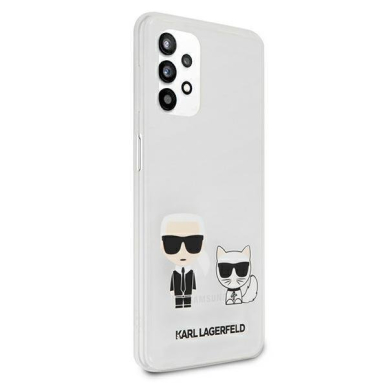 Akcija! Originalus Karl Lagerfeld dėklas KLHCA32CKTR A326 A32 5G Permatomas Karl &amp; Choupette  3