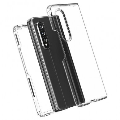 Akcija! Samsung galaxy Z Fold 3 Dėklas Spigen ULTRA HYBRID Skaidrus 15