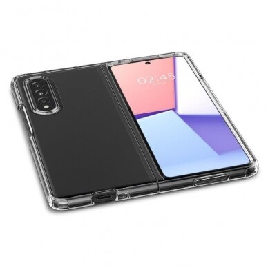 Akcija! Samsung galaxy Z Fold 3 Dėklas Spigen ULTRA HYBRID Skaidrus 3