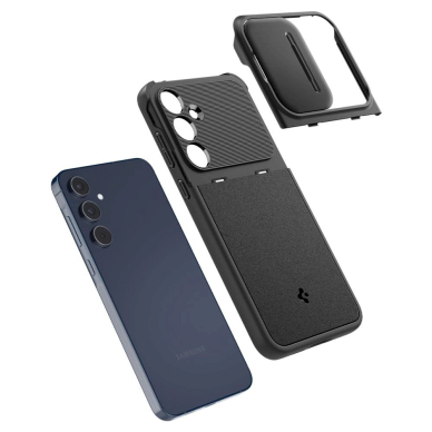 Akcija! Spigen Optik Armor Dėklas skirtas Samsung Galaxy A55 5G - Juodas  10