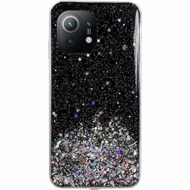 Akcija! Xiaomi Mi 11 dėklas Wozinsky Star Glitter juodas