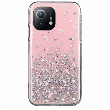 Akcija! Xiaomi Mi 11 dėklas Wozinsky Star Glitter rožinis