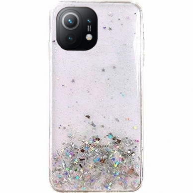 Akcija! Xiaomi Mi 11 dėklas Wozinsky Star Glitter skaidrus