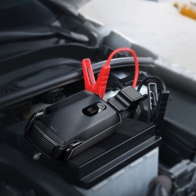 Akomuliatorius Baseus Super Energy Max Car Jump Starter (20000mAh, Peakcurrent 2000A) + Kabelis Juodas (CGNL020001) 8