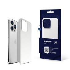 Apple iPhone 15 Pro Max - 3mk Hardy Silicone MagCase Silver-Baltas