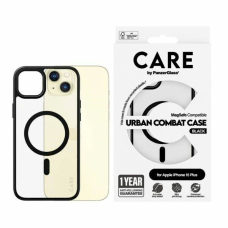 Apsauginis dėklas CARE by PanzerGlass Urban Combat Case MagSafe for iPhone 15 Plus - Juodas