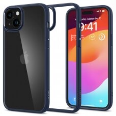 Apsauginis dėklas Spigen Ultra Hybrid, navy Mėlynas - iPhone 15 Plus