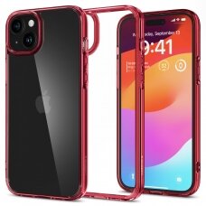 Apsauginis dėklas Spigen Ultra Hybrid, red crystal - iPhone 15