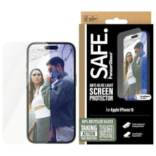 Apsauginis stiklas SAFE by PanzerGlass Screen Protection Anti-blue Light for iPhone 16 / 15 - transparent