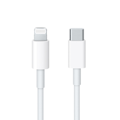 Apple cable USB C - Lightning 1m Baltas (MM0A3ZM/A)