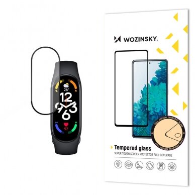 Apsauga Wozinsky Full Glue Xiaomi Mi Band 7 Juoda