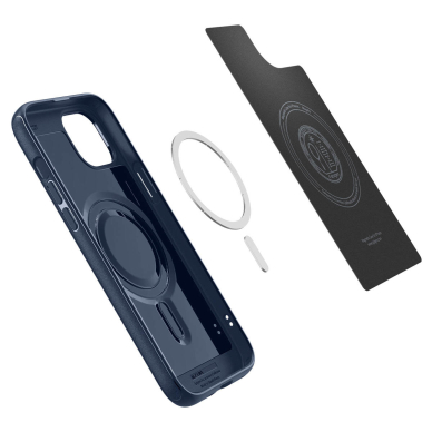 Apsauginis dėklas Spigen Mag Armor MagSafe, navy Mėlynas - iPhone 15 Plus 2