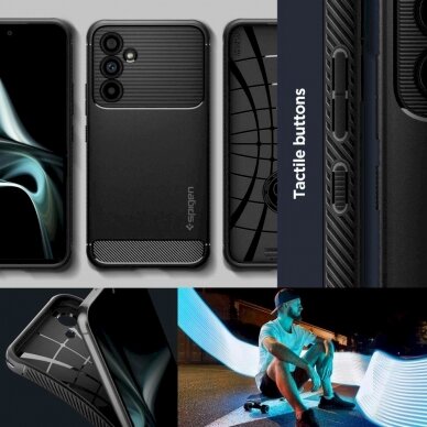 Apsauginis dėklas Spigen RUGGED ARMOR GALAXY A54 5G MATTE Juodas 14