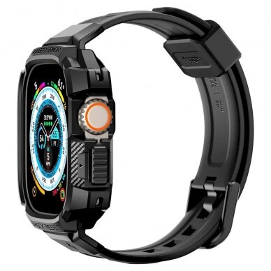 Apsauginis dėklas Spigen RUGGED ARMOR "PRO" Apple Watch ULTRA (49MM) Juodas 13