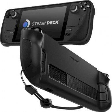 Apsauginis dėklas Spigen RUGGED ARMOR STEAM DECK MATTE Juodas 11