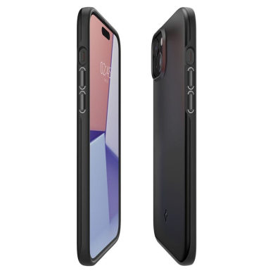 Apsauginis dėklas Spigen THIN FIT IPHONE 15 PLUS Juodas 5