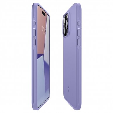 Apsauginis dėklas Spigen Thin Fit, iris Purpurinė - iPhone 15 Pro Max 7